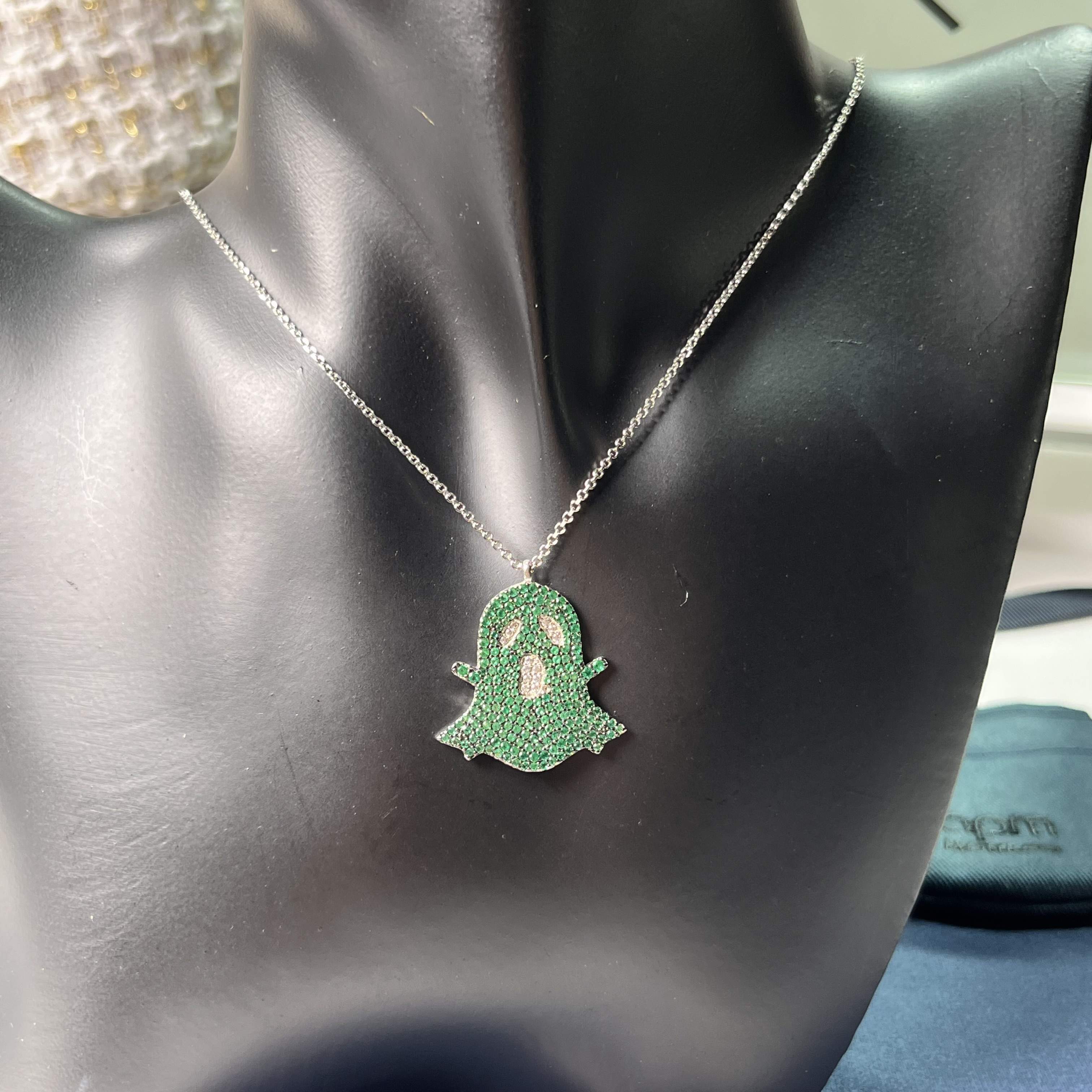 APM Monaco Green Ghost Necklace Women Jewellery APM Monaco 055